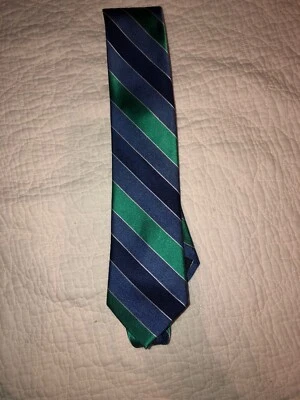 Corbata para hombre Nautica rayas azul verde 100 % seda Foto 1 de 4