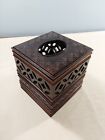 India Ink Anaka Tissue Boutique ORB/Amber Tissue Box Holder Resin Square