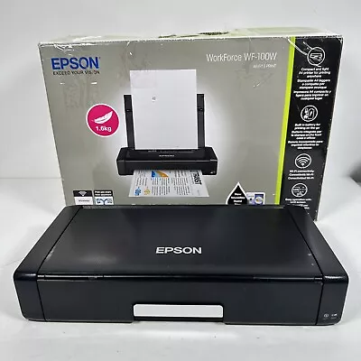 Epson WF-100 B581A Portable wireless Mobile Printer No Power Adapter Read Descri - Image 1 of 4