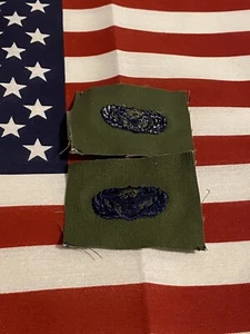 Lot of 2 qualification af subdued security police basic badges sewn on - Picture 1 of 5