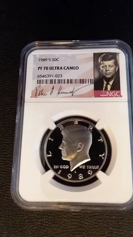 1989-S NGC PF70 ULTRA CAMEO KENNEDY HALF *** RARE PERFECT UCAM PROOF *** Cover