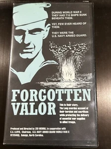 Forgotton Valor Rare VHS World War 2 US Navy Armed Guard Survivor Stories TESTED - Picture 1 of 3