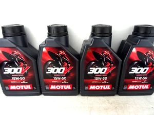 Motoröl 15W50 4Liter Motul 300V 4T Rennsport 4Takt Road Racing Motorradöl 4x 1L - Bild 1 von 5