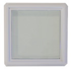 Fenêtre Transom 12" x 12" double vitrage faible E verre transparent trempé
