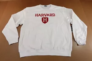 Harvard Colosseum Mens XXL White Fleece Embroidered Crew Neck Sweatshirt NWT - Picture 1 of 11