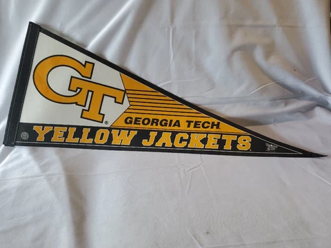 Vintage NCAA 12 X 30 Wincraft USA Felt Pennant  Georgia Tech Yellow Jackets Cover