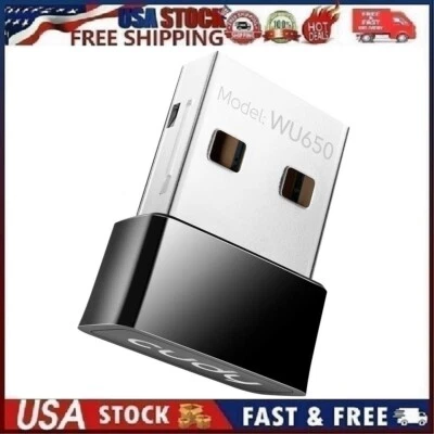 Cudy WU650 | AC650 Wireless Dual Band USB 2.0 Nano Wi-Fi Adapter Dongle - Image 1 of 4