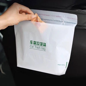 20X Car Disposable Trash Bags Self-Adhesive Travel Garbage Bag Traceless Pasting - Picture 1 of 9