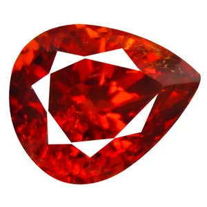 1.17 ct Superior Pear Cut (7 x 5 mm) Namibia Reddish Orange Spessartine Gemstone - Picture 1 of 1