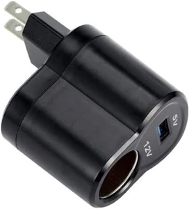 OBEST AC to DC Car Cigarette Lighter Socket Adapter Converter DC 12V 1A Vehic... - Picture 1 of 8