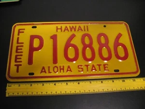 KENNZEICHEN VINTAGE HAWAII ALOHA STATE FLEET VERALTET #2 - Bild 1 von 4