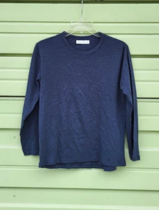 NEW ZARA BLUE BASIC T-SHIRT LONG SLEEVE CREW NECK BOY SIZE 10 YEARS #6806D - Picture 1 of 12