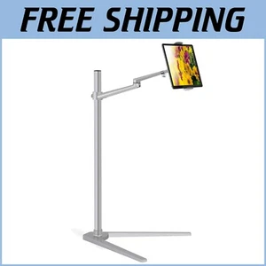 Sturdy Freestanding Tablet Holder with Adjustable Height – Ideal for Movies/Work - Picture 1 of 8
