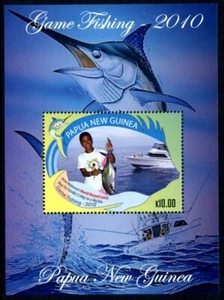 2010 Papua New Guinea - Game Fishing - Miniature Sheet - MNH - Picture 1 of 1