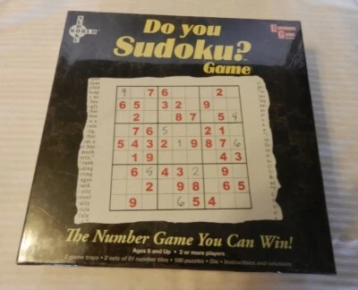 Do You Sudoku? Board Game from University Games - New In Box Mint - Image 1 of 2