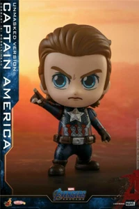 Hot Toys COSB555 Capitano Eroi Cosbaby PVC Bobble Head Figure Bambole - Foto 1 di 6