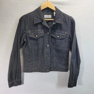 First Issue Long Sleeve Trucker Jacket Size Small Black - Picture 1 of 9