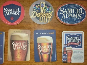 60 Samuel Adams Vintage Beer Bar Drink Coaster various shapes history fun facts - Picture 1 of 9