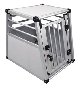 Alu -Transportbox New Design Autobox abschließbar mit Notklappe Hundebox - Bild 1 von 11
