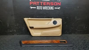 1991 JAGUAR XJ6 REAR DRIVER LEFT POWER INTERIOR DOOR TRIM PANEL BROWN/TAN AFW - Picture 1 of 12