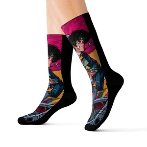 Spike Spiegel Art Socks size S M L - Picture 1 of 13