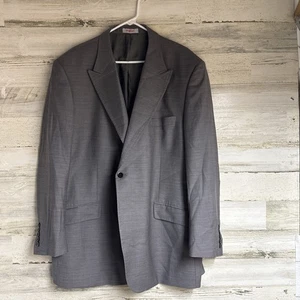 Tiglio Luxe 50R Gray Lanificio di Biella Blazer Suit Jacket Coat wool - Picture 1 of 12