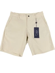 Pantaloncini State and Liberty Uomo 31 Khaki Vestibilità Atletica Performance Elasticizzati Golf - Foto 1 di 11