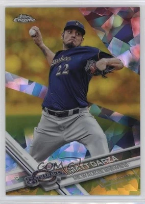 2017 Topps Chrome Sapphire Edition Gold Refractor 2/5 Matt Garza #507 - Image 1 of 3
