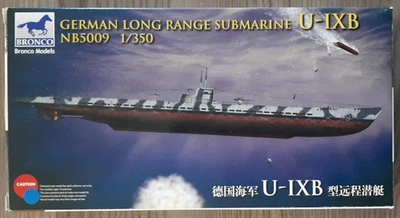 1:350 BRONCO NB5009 German Long Range Submarine U-IXB - Photo 1/2