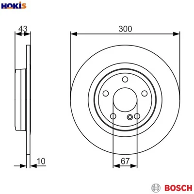 2x BRAKE DISC 0 986 479 A38 FOR MERCEDES-BENZ M271.861/860 1.8L M 274.920 2.0L - Image 1 of 4