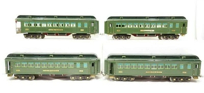 JUEGO DE 4 CARROS STATE DE HOJALATA TRADICIONES por MTH, CALIBRE ESTÁNDAR - 10-5032 Foto 1 de 3