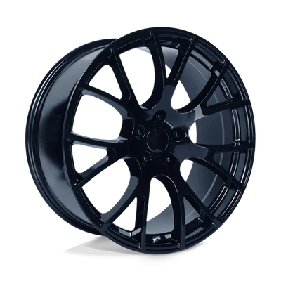 Dodge Challenger SRT Hellcat Style Wheel 22x11 +18 Gloss Black 5x115 (QTY 1) Foto 1 de 4