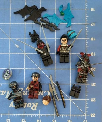 LEGO ninjago minifigure lot swords wings - Image 1 of 4
