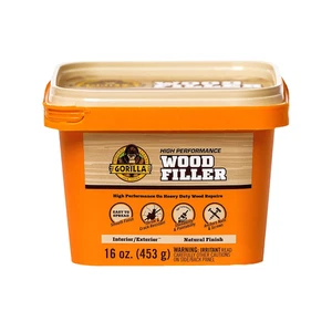 All Purpose Wood Filler, Natural Finish, 16 Ounce Tub (Pack of 1) - Water Resist - Picture 1 of 11