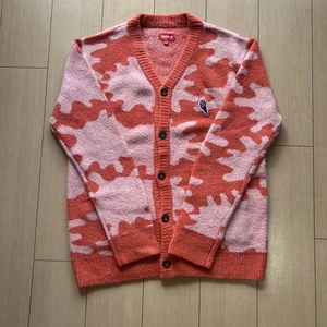 BBC Icecream L rosa orange Camouflage Strickjacke Strick gebraucht - Bild 1 von 9