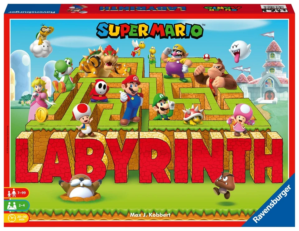 Family Game Labyrinth Super Mario Ravensburger 26063 Game From 7 Years