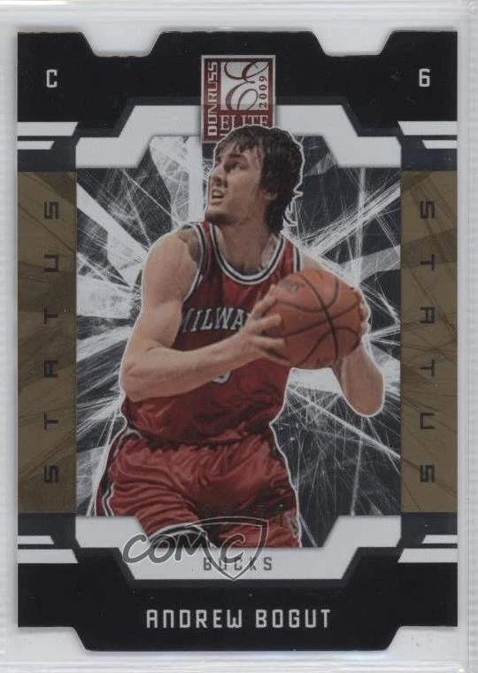 2009-10 Donruss Elite Gold Status Die-Cut /24 Andrew Bogut #63 - Image 1 of 2