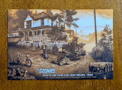 KEVIN WILSON The Goonies Handbill Art Postcard Mini Print MINT Poster