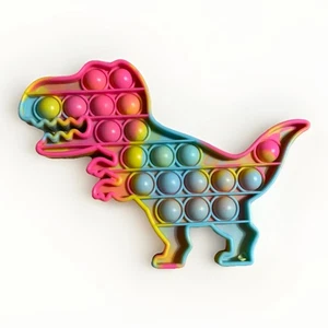 Juguete inquieto empujar burbuja pop sensorial alivio del estrés niños juguete popit de silicona  - Imagen 1 de 1