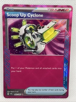 Scoop Up Cyclone - 162/167 - Pokemon TCG Twilight Masquerade (2024) - NM - HOLO - Image 1 of 2