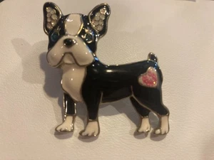 Betsy Johnson Bulldog Lapel Pin (Vintage) - Picture 1 of 3