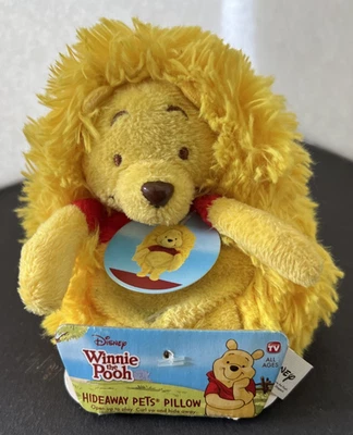 NWT Winnie The Pooh Hide Away Pets Pillow NEW Disney 5" - Image 1 of 4
