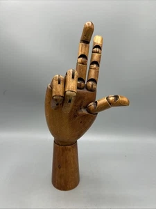 1930s Vintage French Articulated Wooden Hand - Picture 1 of 7