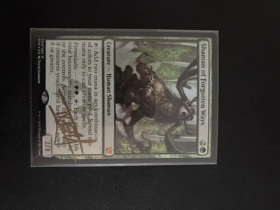 Shaman of Forgotten Ways Dragons of Tarkir Foil Signed! - Image 1 of 2