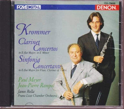 Franz Krommer: Clarinet Concertos (2006 Denon) *New/Sealed CD* - Image 1 of 2