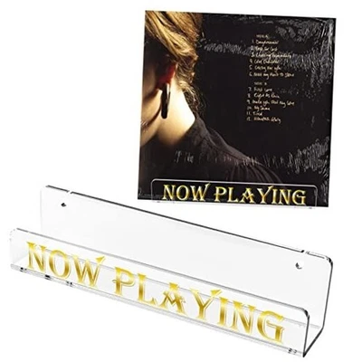  Now Playing Vinyl Record Stand, Clear Vinyl Record Holder Wall Mount, Acrylic  - Image 1 of 4