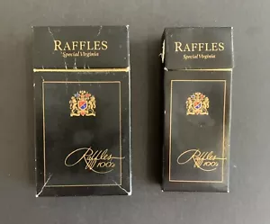 Raffles (Philip Morris) Empty cigarette packets. 1x20s/1x10s. (24) - Picture 1 of 4