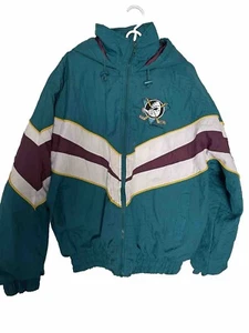 Giacca con cappuccio vintage FANS Mighty Ducks taglia L - Foto 1 di 14