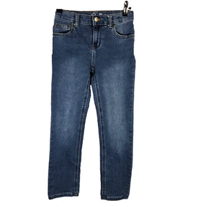 Wonder Nation Boys Straight Leg Adjustable Waist Slim Jeans Size 10 Denim Dark - Picture 1 of 5
