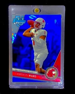 CAM WARD BLUE SAPPHIRE REFRACTOR ROOKIE ICE Chrome Card Non Auto - WSH ST. - Picture 1 of 5
